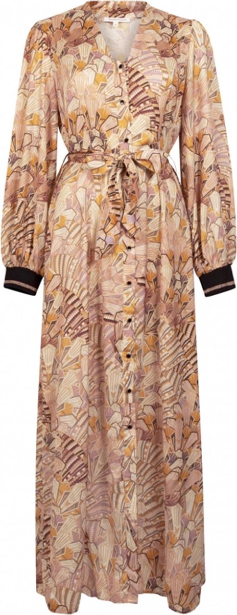 Tramontana | Jurk met Art Deco Print | Print Whites | Maat L | Jurken voor Vrouwen | Jurken Dames