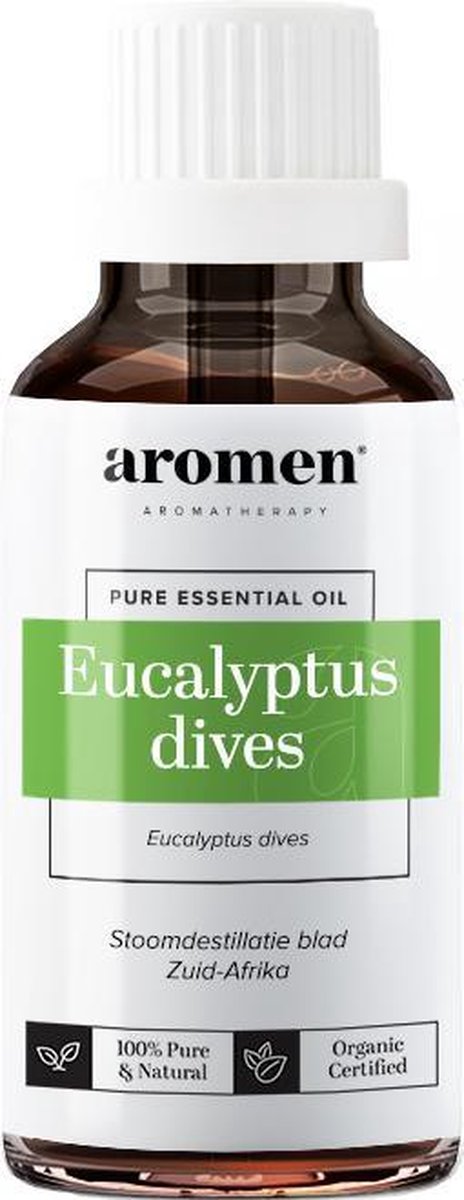 Aromen Essentiële Olie Eucalyptus Dives Bio 10 Ml Transparant