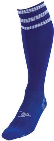 Precision Voetbalsokken Pro Unisex Nylon Blauw/wit Maat 40-44
