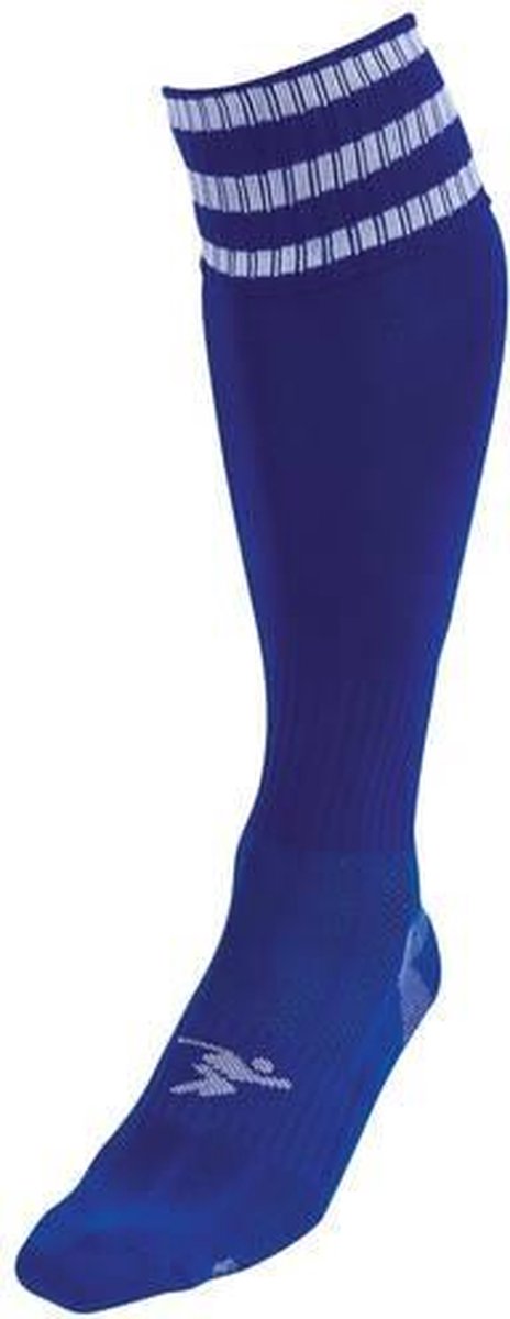 Precision Voetbalsokken Pro Unisex Nylon Blauw/wit Maat 40-44