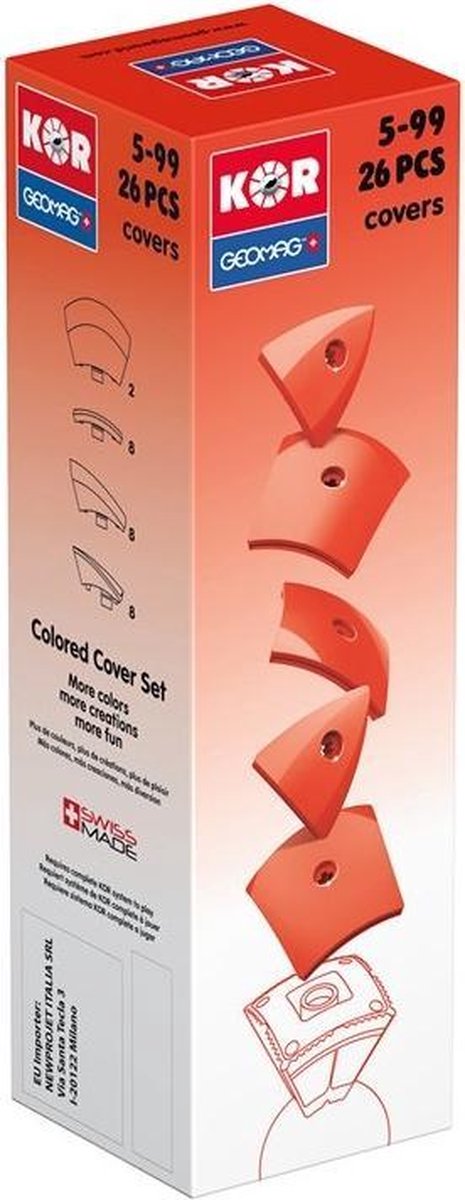 Geomag KOR 2.0 Pantone 485 Red 26 delig