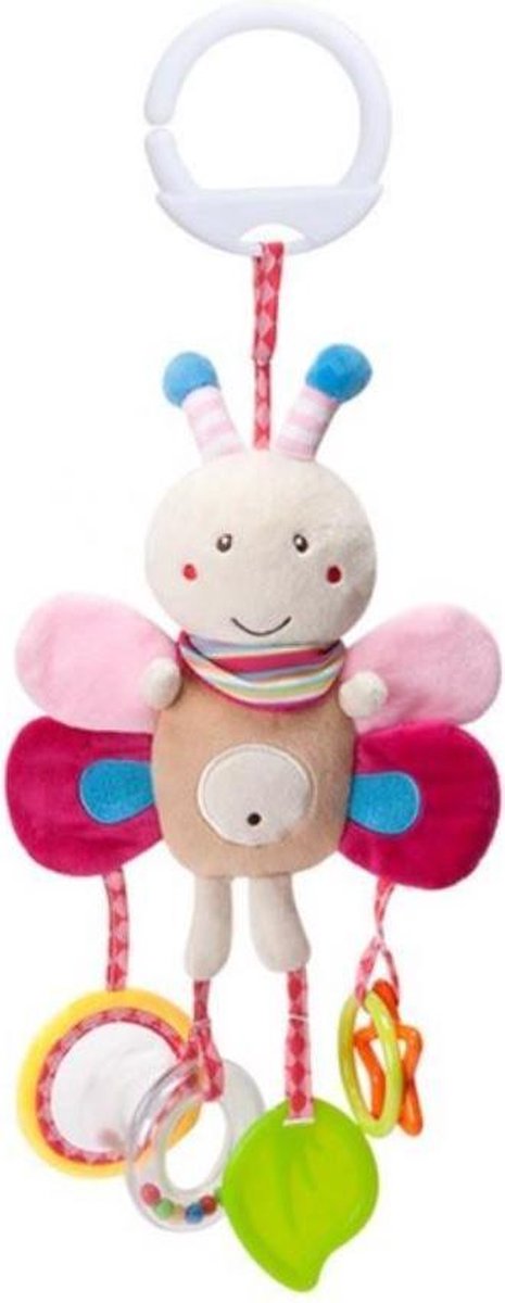 Zachte pluche knuffel in de vorm van een Bij (inclusief 2 warmtegevoelige babylepels cadeau!) - Bijtring - Baby speelgoed - Kraamcadeau -  Ontwikkeling voor de baby - Baby knuffel
