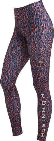 Rohnisch Flattering Printed Tights Dames Sportlegging - Coral Spot - Maat XXXL