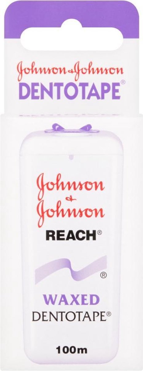 Johnson & Johnson Reach Waxed Dentotape - 100 m - Flosdraad