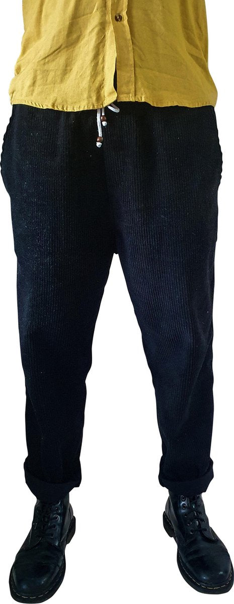 Loose pant ribstof