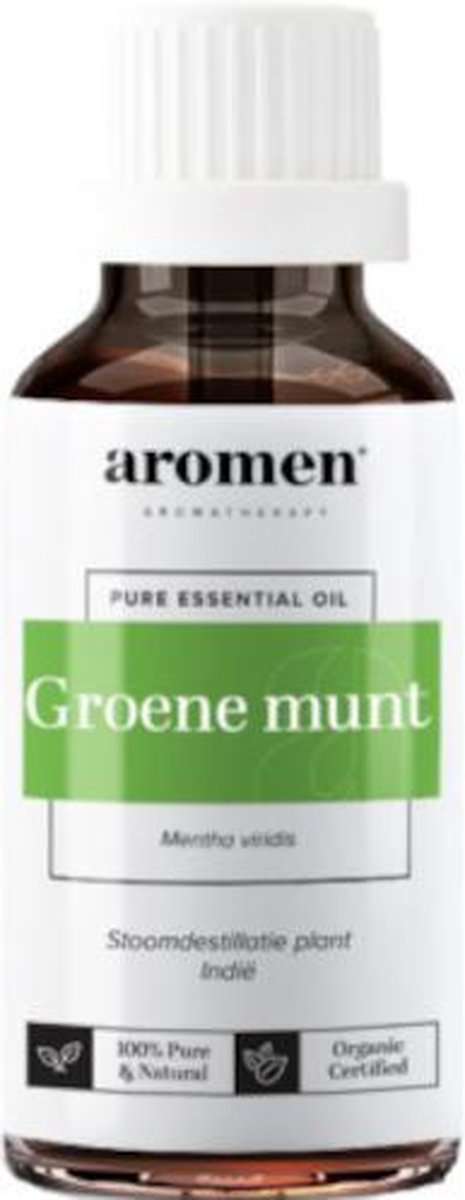 Aromen Essentiële Olie Groene Munt Bio 10 Ml Transparant