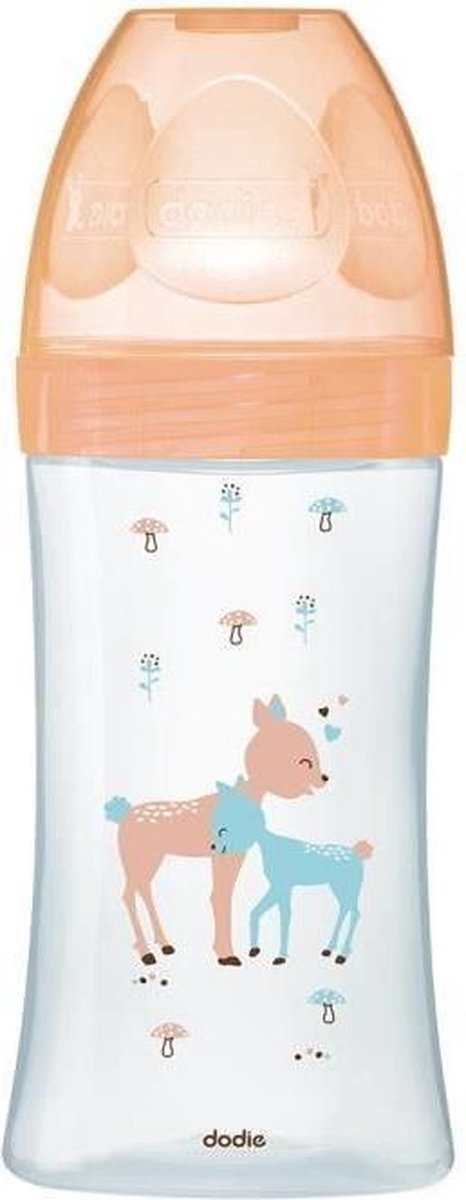 DODIE Bottle Sensation Glass 270ml Beige Biche - 0-6 maanden