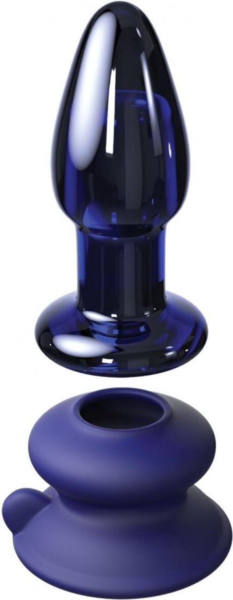 Icicles - No.85 Vibrerende Glazen Buttplug