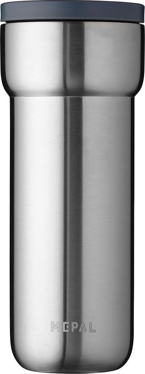 Mepal isoleerbeker Ellipse 475 ml – houdt je drankje 6 uur warm en 10 uur koud – Natural brushed – koffiebeker to go – lekdicht – thermosbeker
