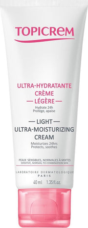 Topicrem Dagcrème Face Care Hydra+ Light Ultra-Moisturizing Cream