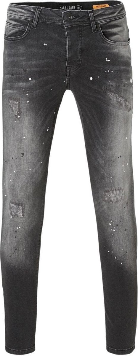 Cars Jeans Heren  Jeans - Cavin-blk-used Zwart (Maat: 34/34)
