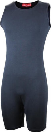 Romper met ritssluiting onderkant - Blauw