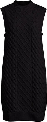 Vizuri Cable S/l Knit Vest Dress/su 14065420 Black