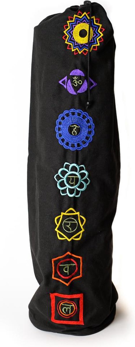 Katoenen Yogatas 7 Chakra’s met Trekkoord