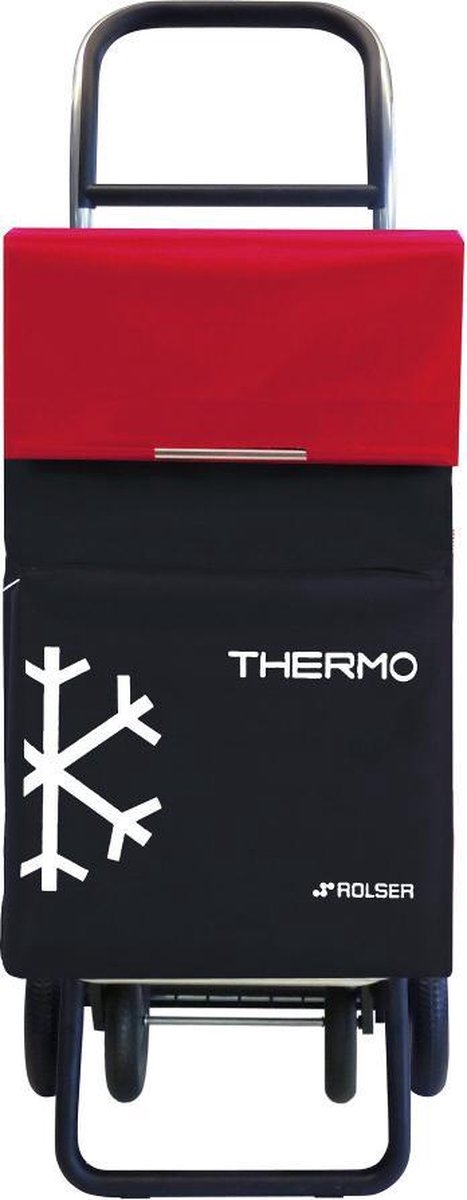 Rolser Boodschappentrolley 4 Wielen - Thermo Fresh MF - 4.2 - Zwart/Rood