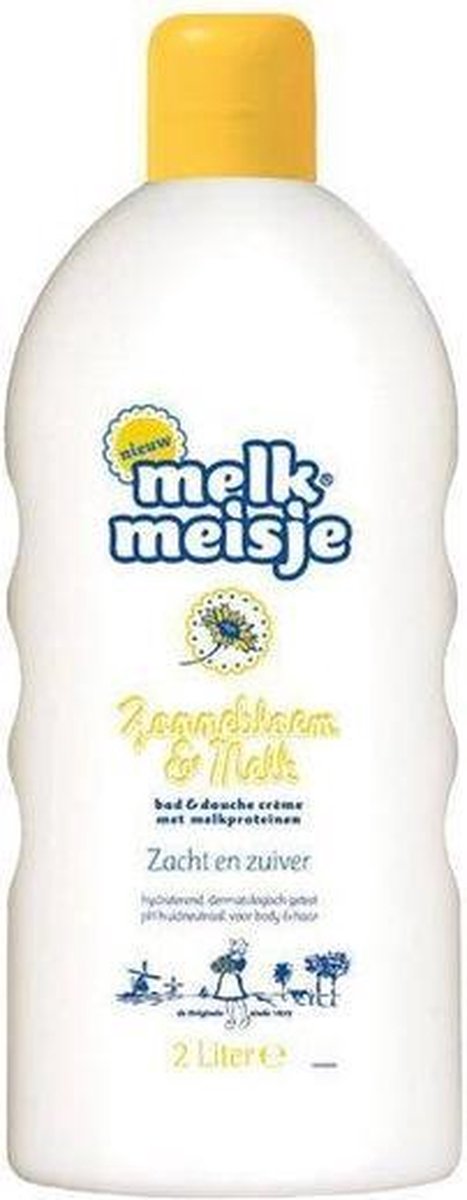 Melkmeisje Zonnebloem/Melk - 2000 ml - Bad- & Douchegel