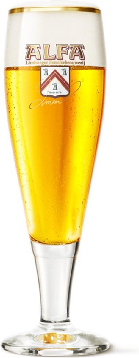 Alfa Bier glas Monza 20cl. doos a 6 stuks