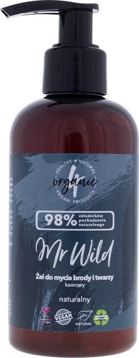 Mr Wild żel do mycia brody i twarzy kawowy 200ml