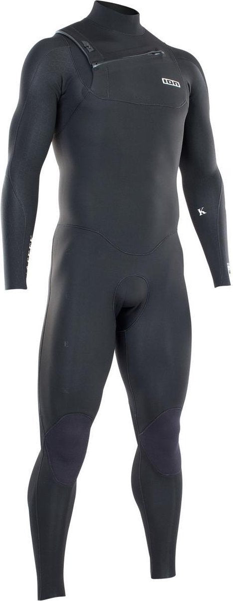ION Heren Wetsuit Seek Core 5/4 Front Zip Black MT