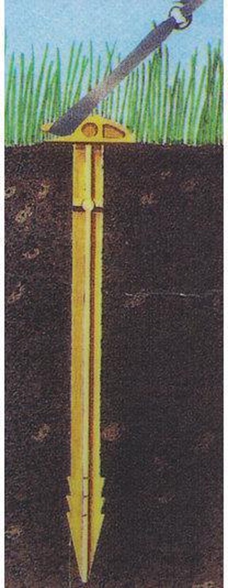 Intel duurzame kunststof tentharing - 22 cm - 10 stuks
