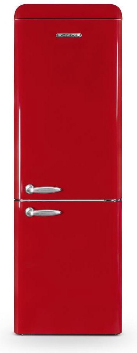 Schneider SCB300VR - Koel- en vriescombinatie - Rood
