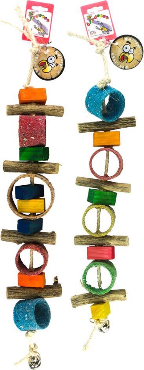 Birrdeeez Sekelbos Tubes Parrot Toy