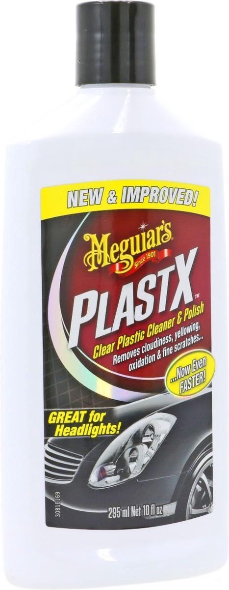 Meguiars G12310 PlastX Clear Plastic Cleaner & Polish 296ml