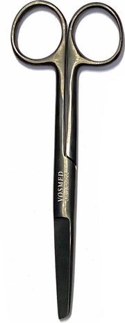 Chirurgische schaar -spits/stomp - Color Metallic Black