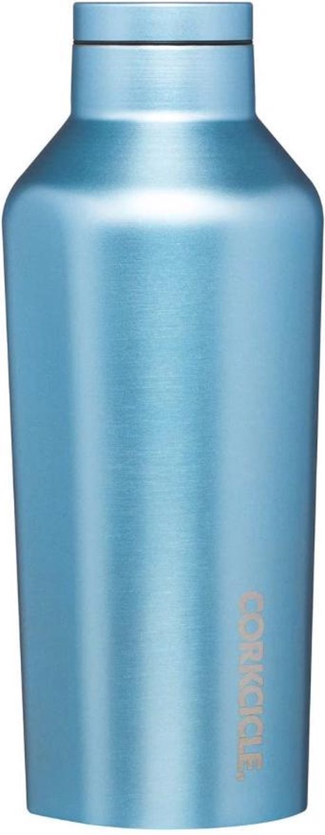 Corkcicle Canteen (klein) 270ml 9oz Moonstone Metallic Roestvrijstaal - Waterfles en Thermosfles - 3wandig - 25uur koud en 12uur warm - BPA vrij - grote opening voor ijsklontjes