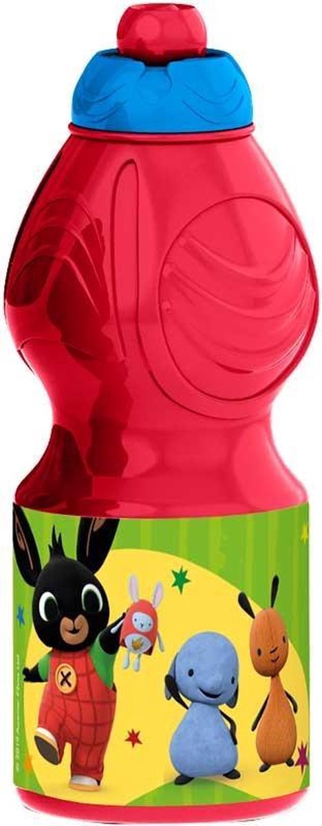 Stor Drinkfles Pop-up Bing 400 Ml Rood