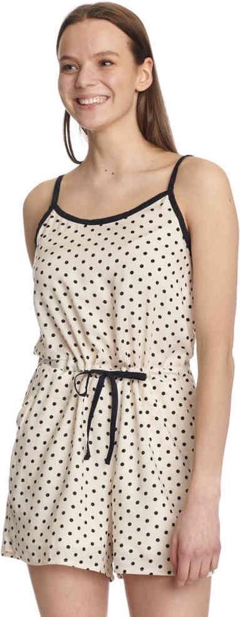 Pussy Deluxe Playsuit -S- Dotty Beige