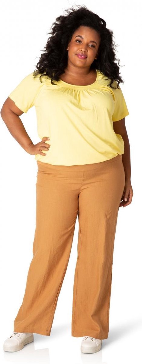YESTA Alia Broek - New Brown - maat X-0(44)