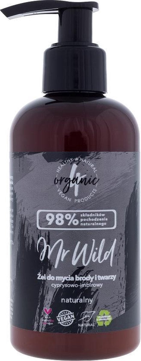 Mr Wild żel do mycia brody i twarzy cyprysowo-imbirowy 200ml