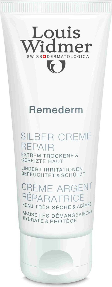 Louis Widmer Remederm Zilver Crème Repair Ongeparfumeerd Crème 75 ml
