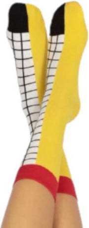 Doiy Sokken Frietjes Katoen/polyester Geel One-size