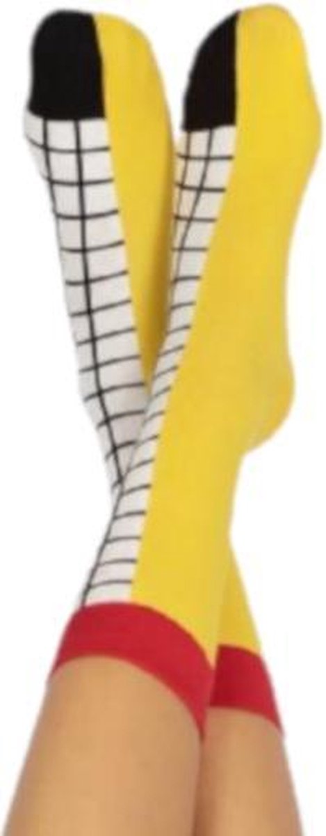 Doiy Sokken Frietjes Katoen/polyester Geel One-size
