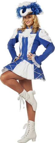 Dansmarietje bi-stretch blauw Maat 38
