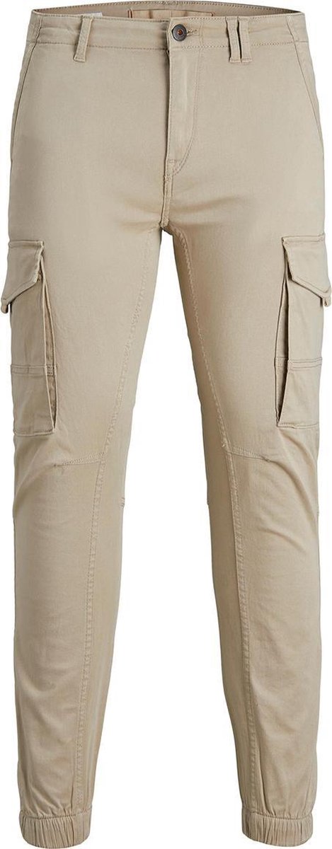 Jack & Jones broek jongens - beige - JJIpaul - maat 158