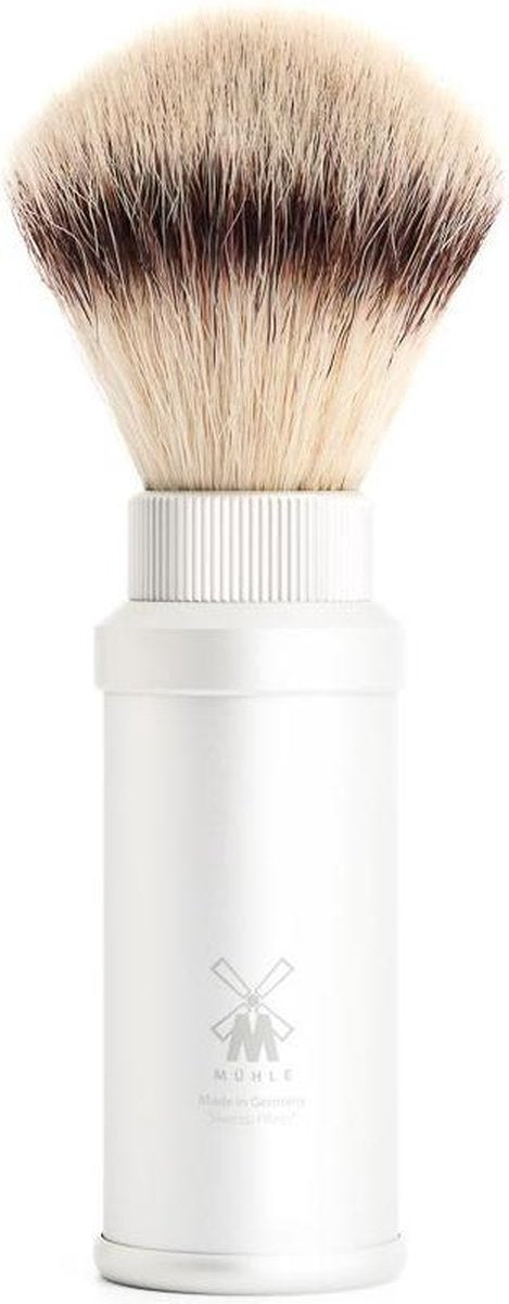 Muhle reisscheerkwast synthetisch haar zilver