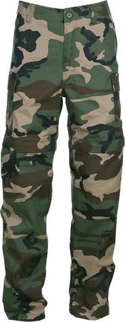 Fostex Afritsbroek woodland camo
