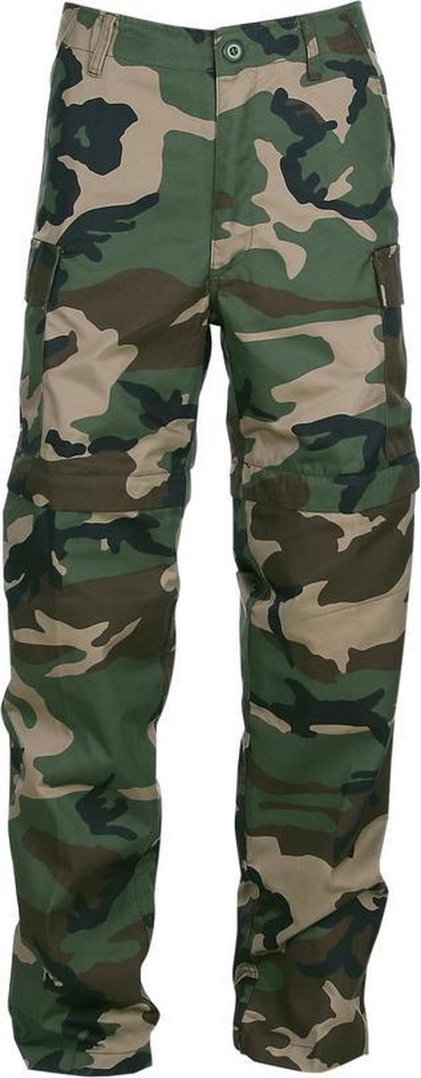 Fostex Afritsbroek woodland camo