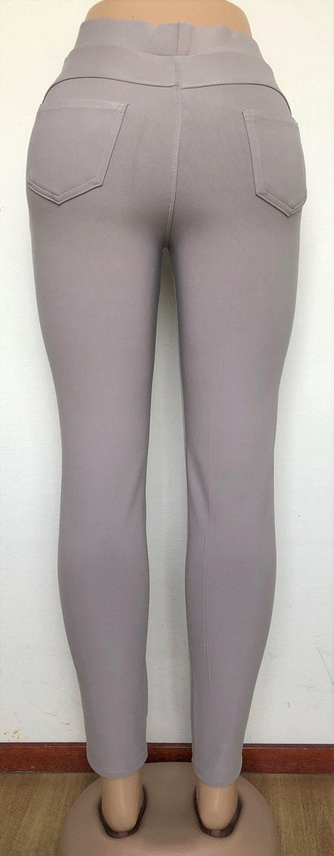 Comfortbroek/Legging - Damesbroek - Hoge taille - Shallow Ash - Stretch – XL/XXL