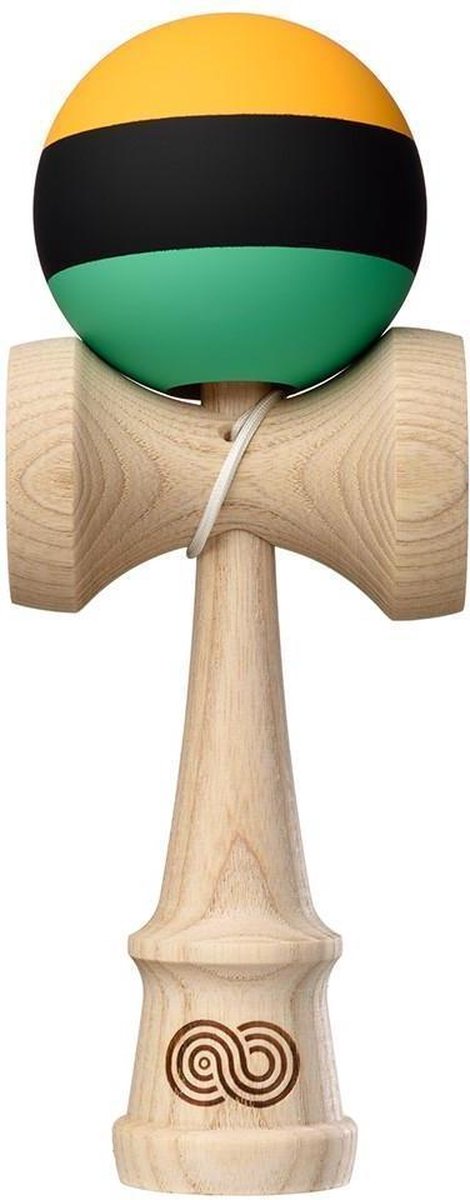 Kendama USA Kaizen - Trip Split - Yellow Black Green
