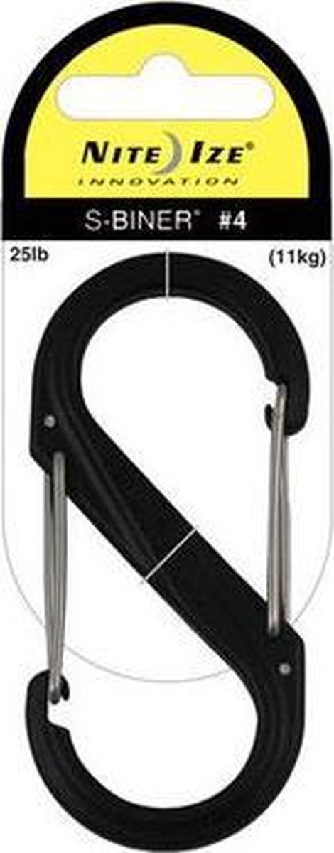 Nite Ize S-Biner #4 plastic zwart