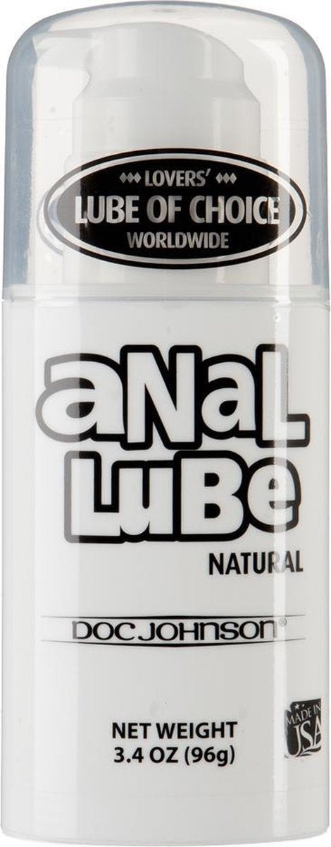Anal Lube - Mega Pump - Natural - Anal Lubes - black