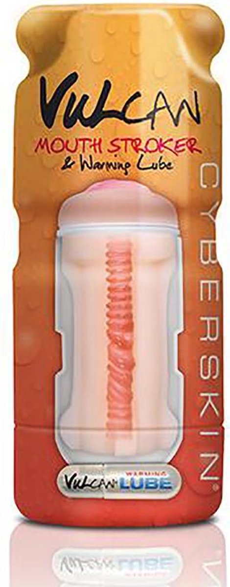 Topco Vulcan masturbator Vulcan Mouth Stroker w/ Warming Lube - Cream