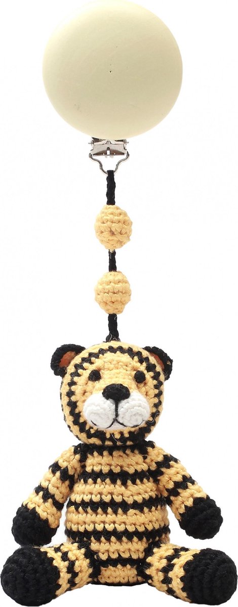 Naturezoo Kinderwagenhanger Tijger 20 Cm Geel/zwart