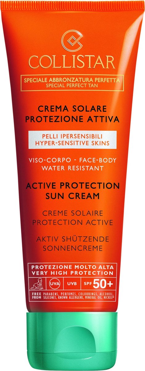 Collistar Active Protection Sun Cream Zonnecreme - SPF 50 - 100 ml