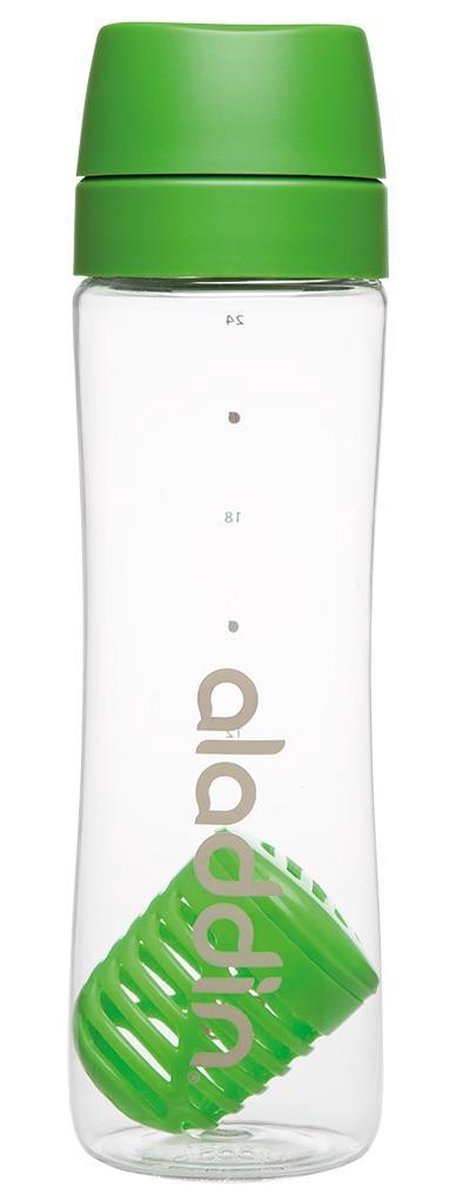 Aladdin Waterfles Infuse - Met Fruit Compartiment - 0.70 l - Tomato - Groen