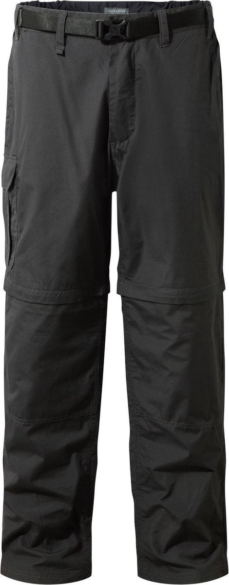 Craghoppers Afritsbroek Kiwi Smart Dry Pepper Heren Zwart Maat 52/l